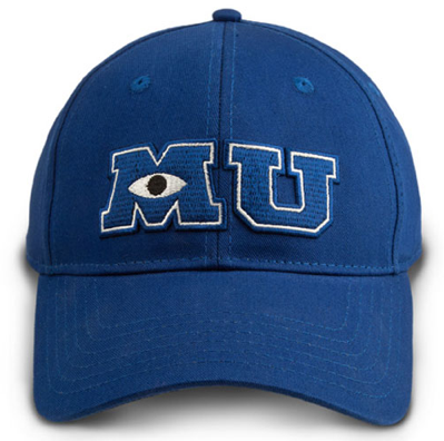 MU hat, Monsters U hat, Monsters University hat